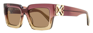 Off-White Square Mystic Sunglasses OERI14D 316E Burgundy-Nude Gradient 52mm