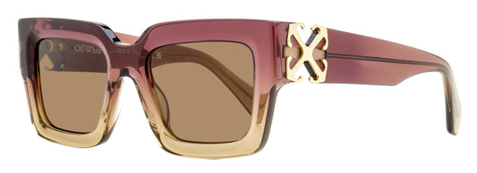 Off-White Square Mystic Sunglasses OERI14D 316E Burgundy-Nude Gradient 52mm