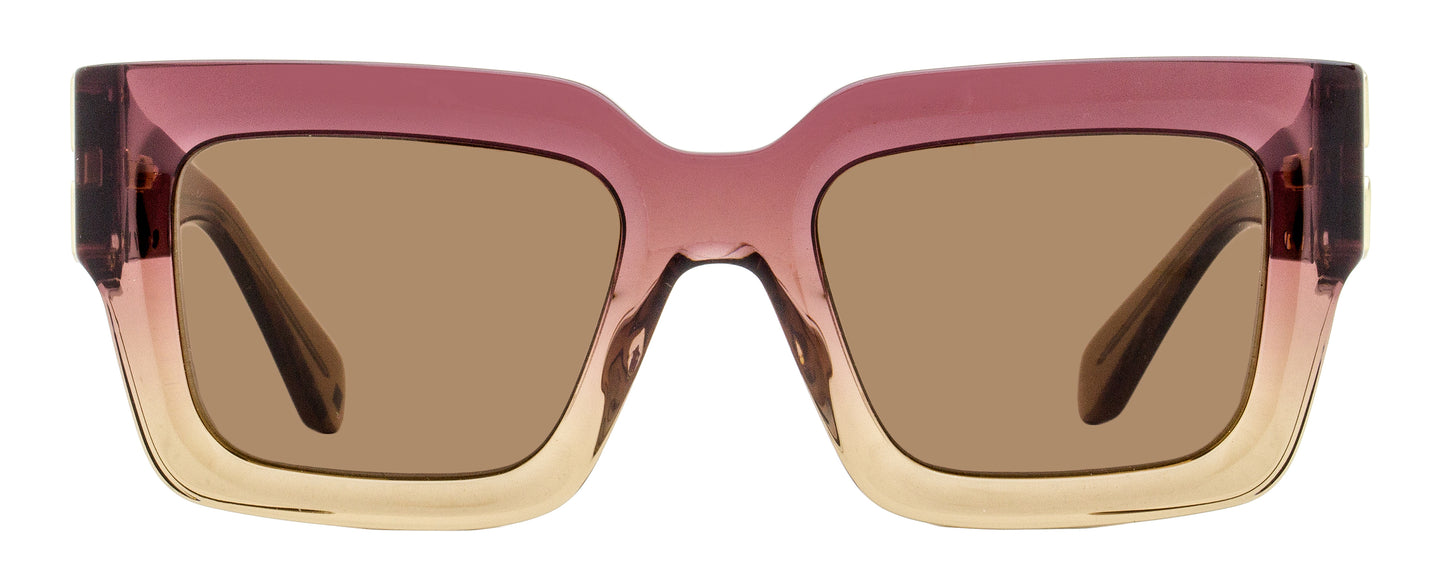 Off-White Square Mystic Sunglasses OERI14D 316E Burgundy-Nude Gradient 52mm