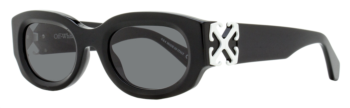 Off-White Oval Palmer Sunglasses OERI14E 1007 Black 52mm