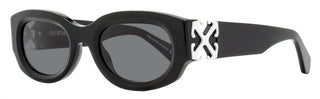 Off-White Oval Palmer Sunglasses OERI14E 1007 Black 52mm