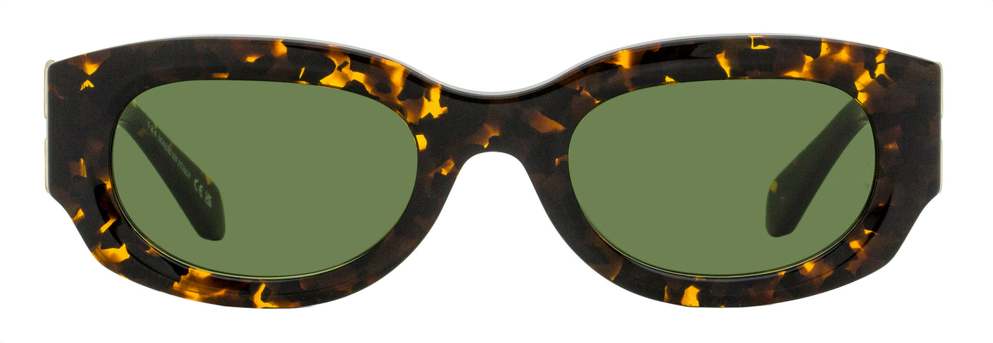 Off-White Oval Palmer Sunglasses OERI14E 6055 Havana 52mm