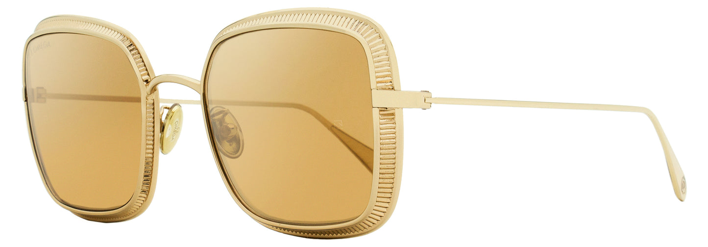 Omega Square Sunglasses OM0017H 33G Gold 54mm