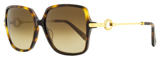 Omega Square Sunglasses OM0033 52G Havana/Gold 59mm