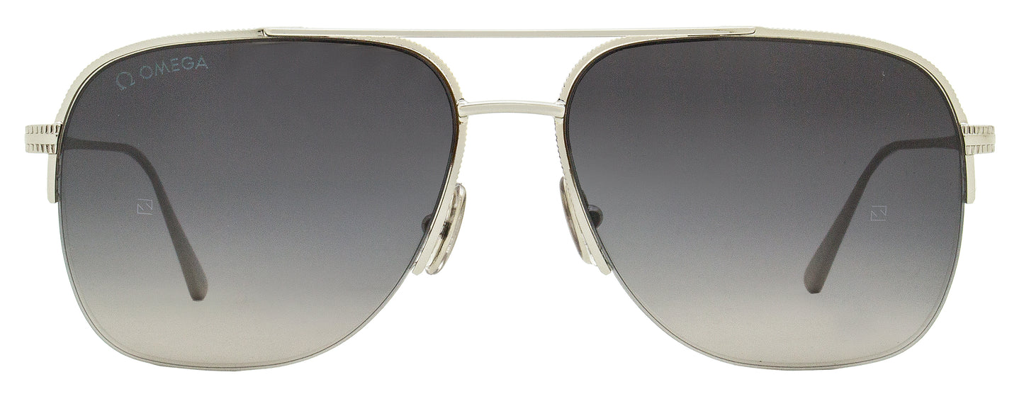 Omega Pilot Sunglasses OM0034 16B Palladium  59mm