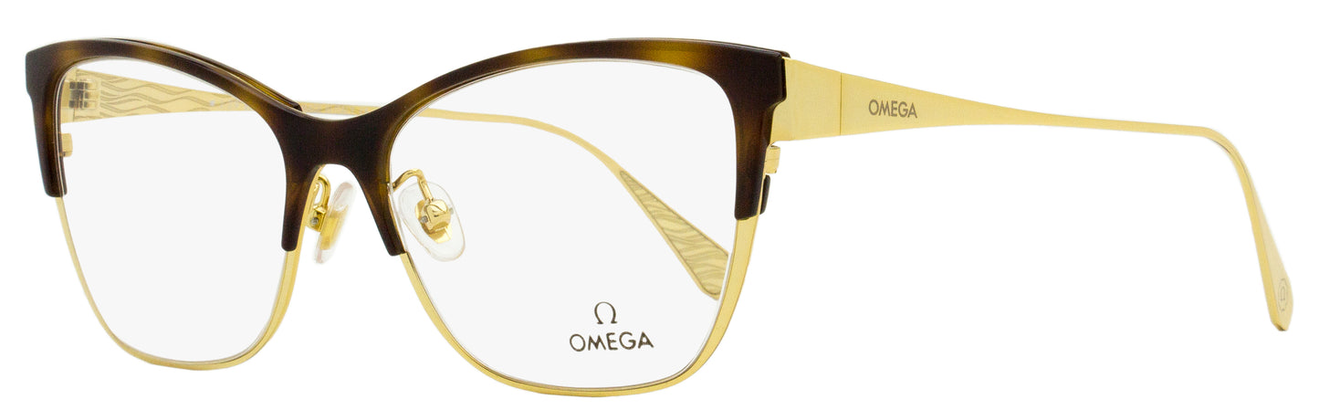 Omega OM5001H Butterfly Eyeglasses 052 Gold/Havana 54mm