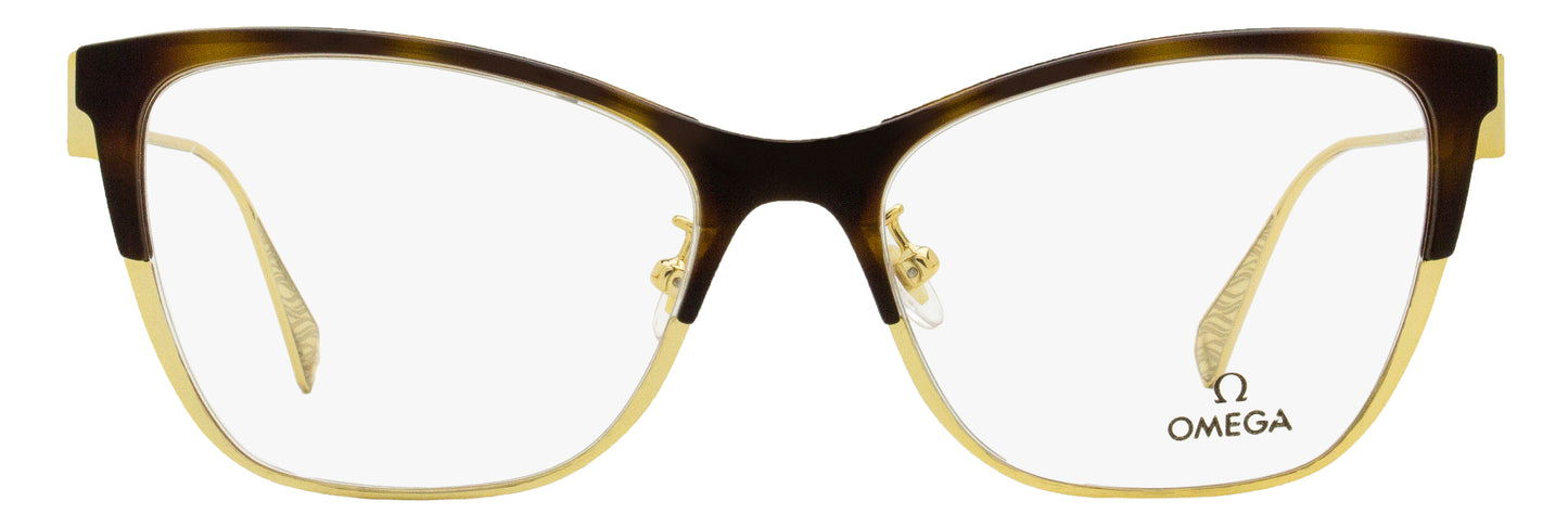 Omega OM5001H Butterfly Eyeglasses 052 Gold/Havana 54mm