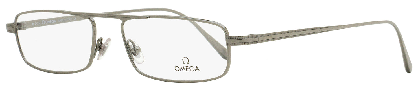 Omega Rectangular Eyeglasses OM5011 008 Gunmetal 54mm 5011