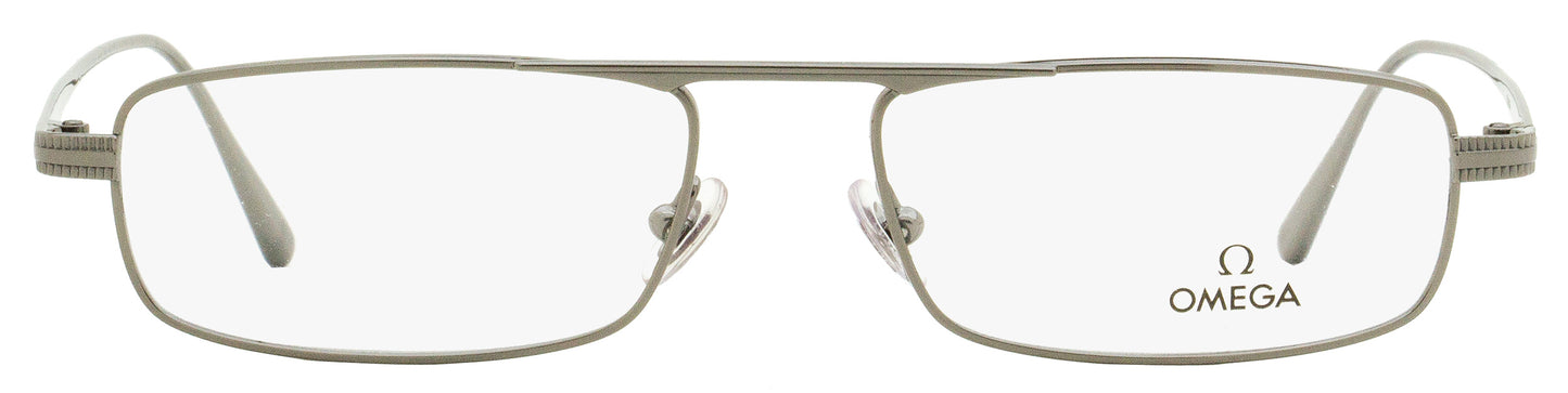 Omega Rectangular Eyeglasses OM5011 008 Gunmetal 54mm 5011