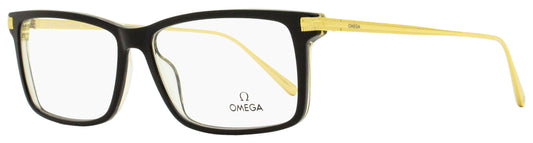 Omega OM5014 Rectangular Eyeglasses 005 Black/Gold 58mm