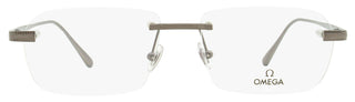 Omega Rimless Eyeglasses OM5015H 008 Gunmetal 56mm