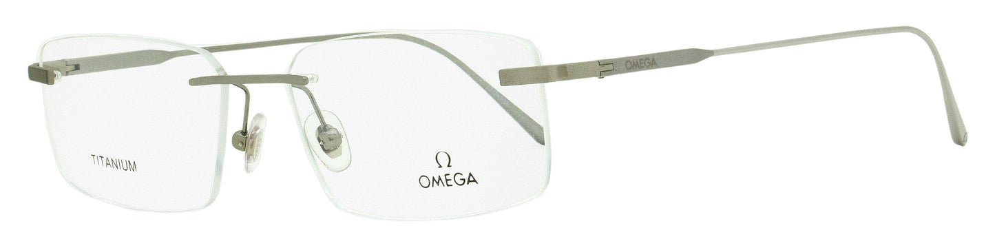 Omega Rimless Eyeglasses OM5037 016 Palladium 56mm