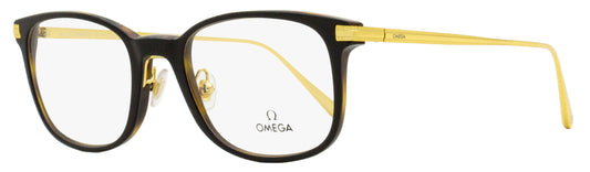 Omega OM5039 Rectangular Eyeglasses 005 Black/Havana/Gold 53mm