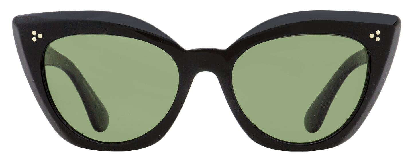 Oliver Peoples Laiya Cat Eye Sunglasses OV5452S 10059A Black Polarized 55mm