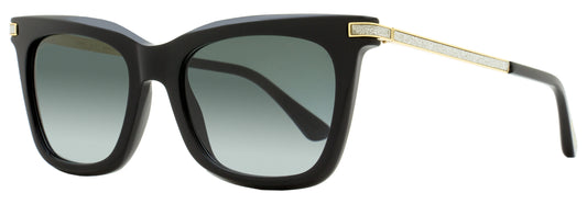 Jimmy Choo Rectangular Sunglasses Olye 8079O Black/Gold 52mm