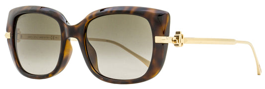 Jimmy Choo Rectangular Sunglasses Orla/G/S 086HA Havana/Gold 54mm