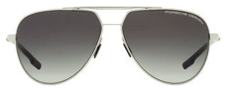 Porsche Design Modern Pilot Sunglasses P'8935 D Palladium/Matte Black 62mm