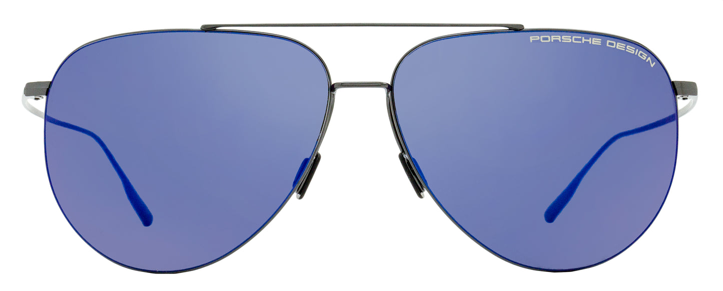 Porsche Design Titanium Pilot Sunglasses P'8939 A Dark Gunmetal 62mm