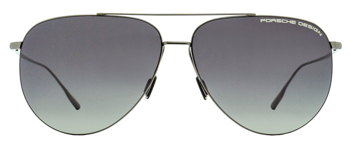 Porsche Design Titanium Pilot Sunglasses P'8939 D Gunmetal 62mm