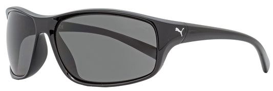 Puma Sport Sunglasses PE0075S 002 Shiny Black 66mm 75