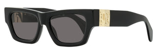 Palm Angels Magnolia Rectangular Sunglasses PERI10J 1007 Black/Gold 53mm