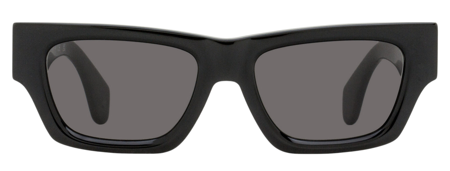 Palm Angels Magnolia Rectangular Sunglasses PERI10J 1007 Black/Gold 53mm