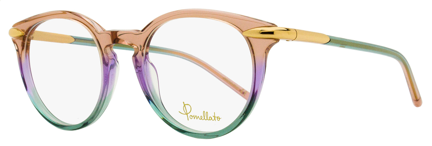 Pomellato Pantos Eyeglasses PM0038O 003 Pink/Violet/Aqua 48mm