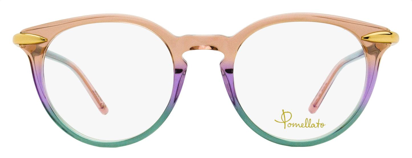 Pomellato Pantos Eyeglasses PM0038O 003 Pink/Violet/Aqua 48mm