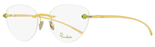 Pomellato Rimless Eyeglasses PM0070O 005 Gold/Green 54mm