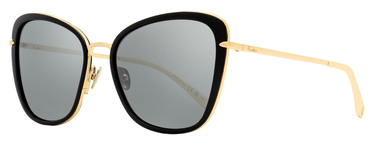 Pomellato Butterfly Sunglasses PM0082S 003 Black/Gold 57mm