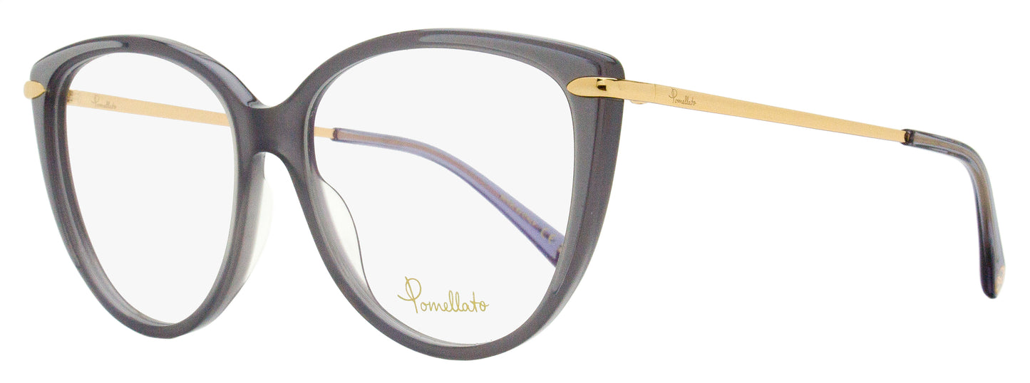 Pomellato Tea Cup Eyeglasses PM0089O 001 Gray/Gold 54mm