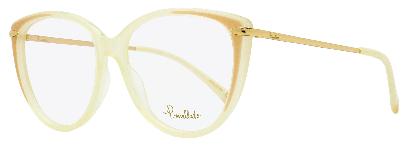 Pomellato Tea Cup Eyeglasses PM0089O 003 Ivory/Gold 54mm