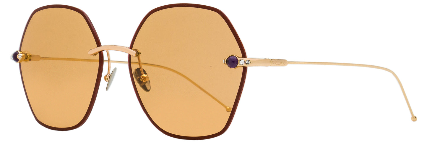 Pomellato Cabochon Sunglasses PM0091S 002 Gold 61mm