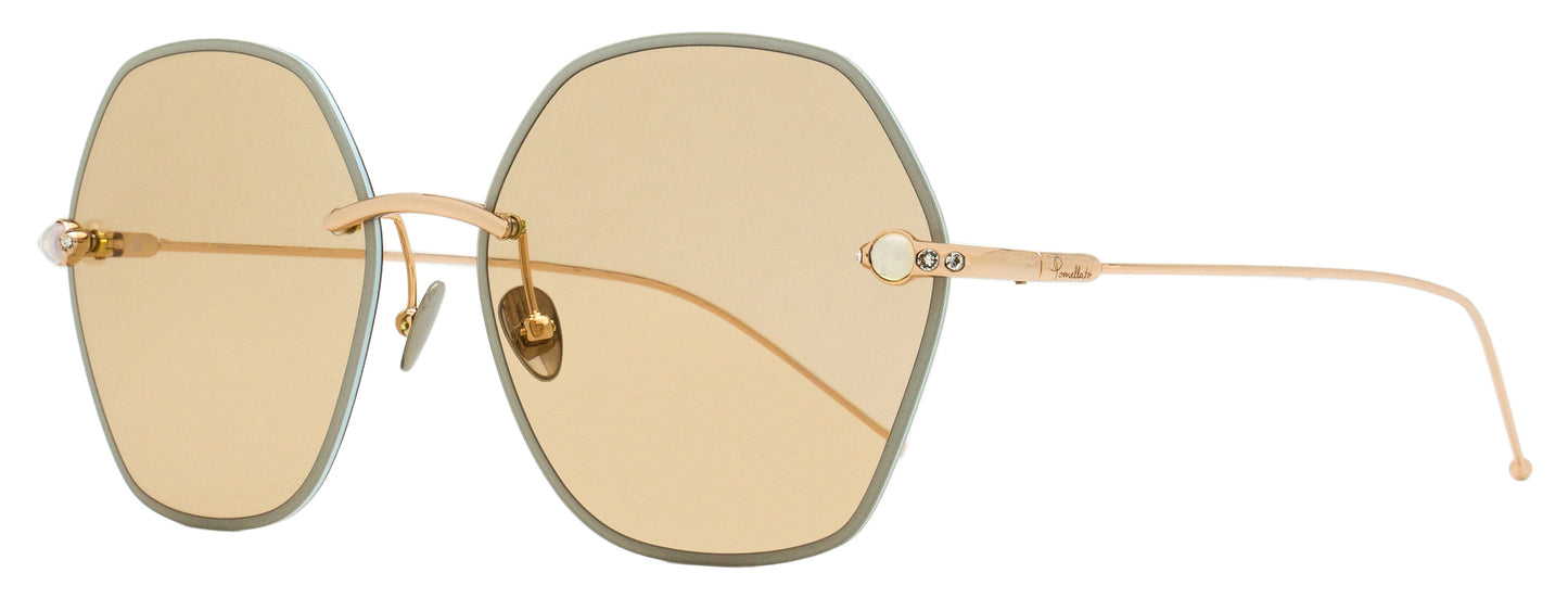 Pomellato Cabochon Sunglasses PM0091S 003 Gold 61mm