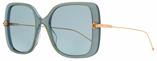 Pomellato Cabochon Sunglasses PM0096S 004 Blue/Gold 55mm