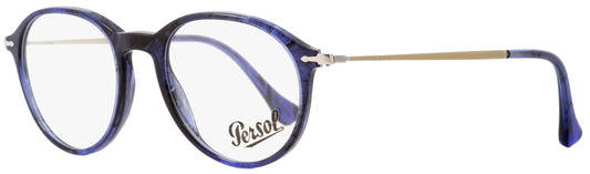 Persol Oval Eyeglasses PO3125V 1053 Blue Melange/Horn 49mm 3125