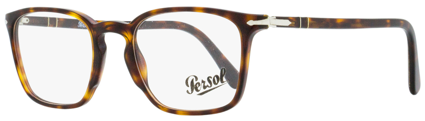 Persol Rectangular Eyeglasses PO3227V 24 Havana 52mm 3227