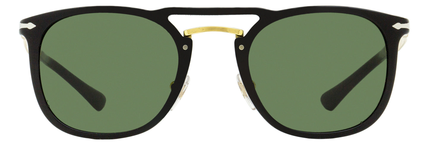 Persol PO3265S Oval Sunglasses 95/31 Black/Gold 50mm