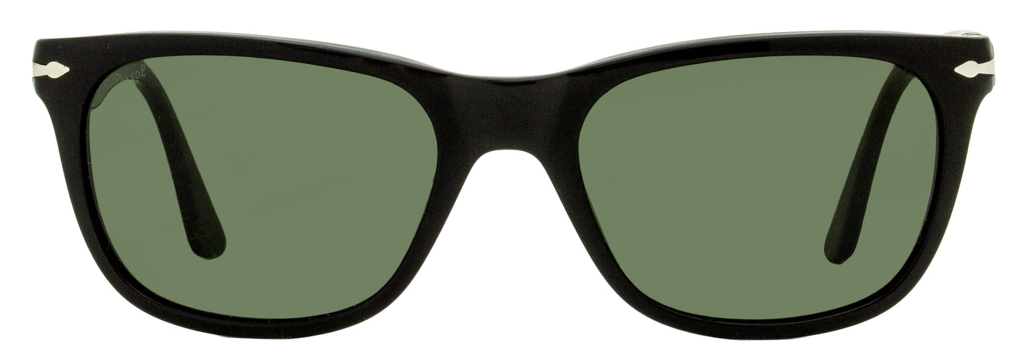 Persol Rectangular Sunglasses PO3291S 95/31 Black 54mm