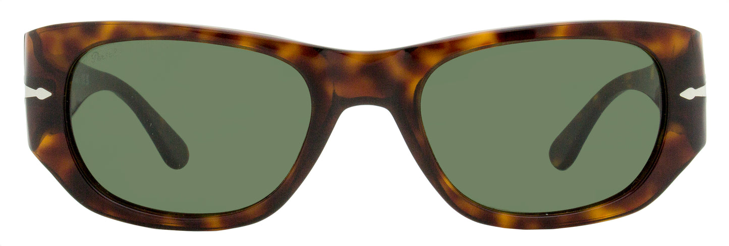 Persol Rectangular Sunglasses PO3307S 24/31 Havana 52mm