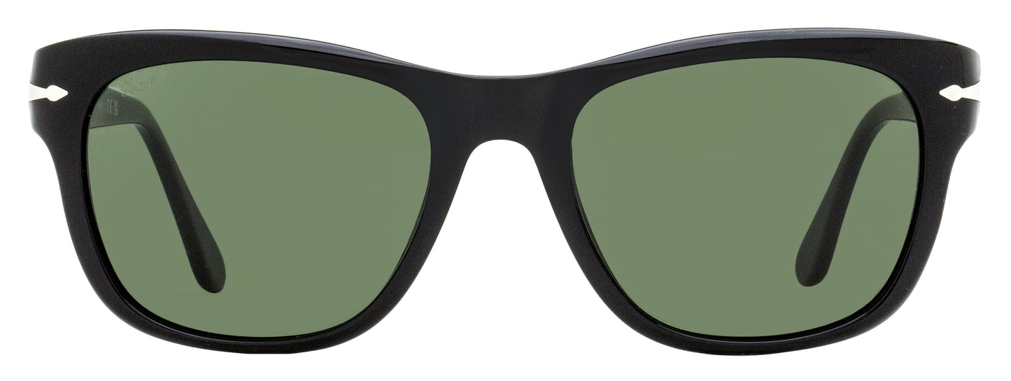 Persol Large Square Sunglasses PO3313S 95/31 Black 55mm