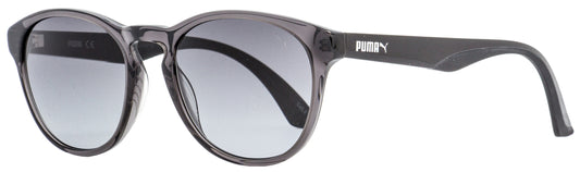 Puma Oval Sunglasses PU0105S 006 Transparent Gray/Black 50mm 105