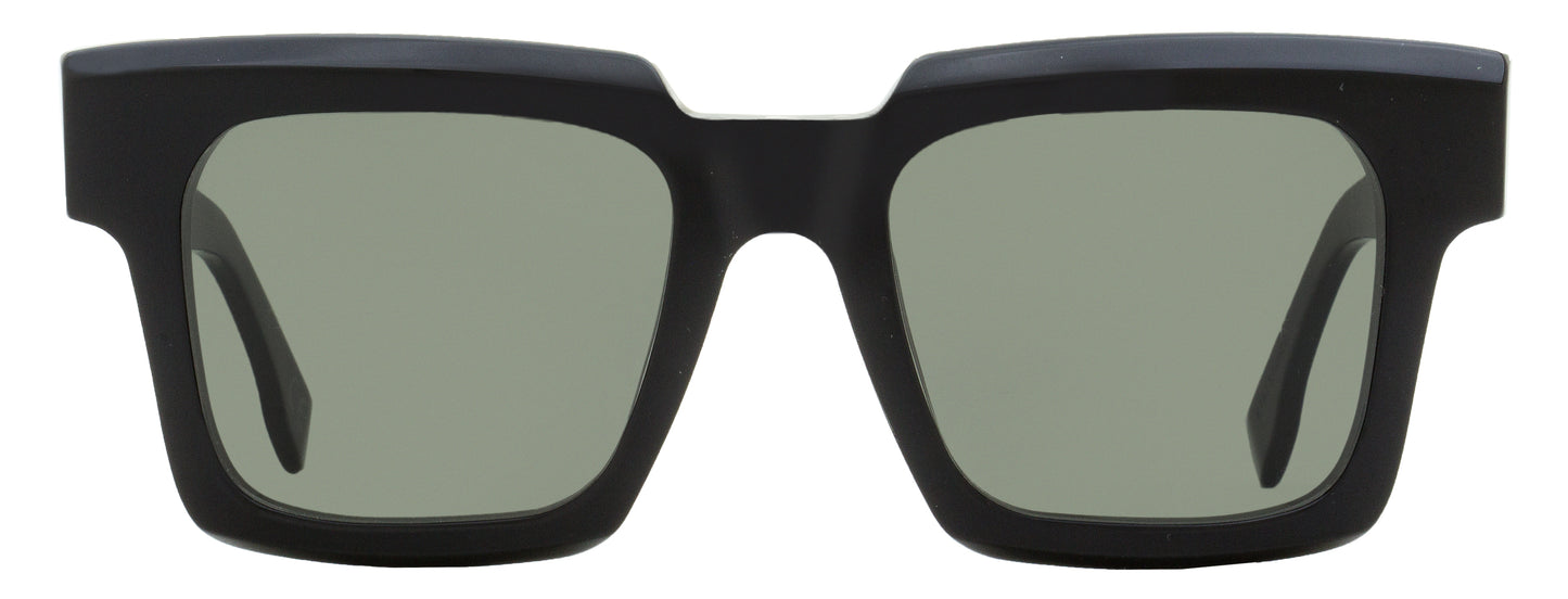 Retrosuperfuture Bevelled Square Sunglasses Palazzo X1A Black 53mm