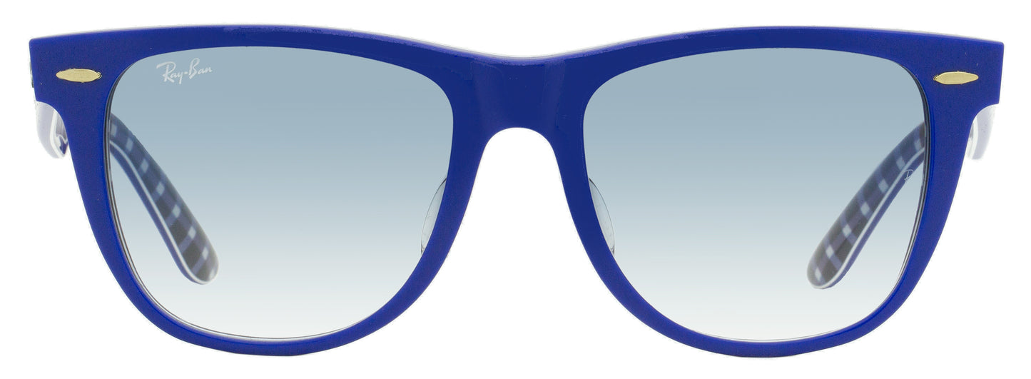 Ray-Ban Low Bridge Fit Sunglasses RB2140F 13193F Blue 54mm