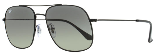 Ray-Ban Andrea Sunglasses RB3595 901411 Rubber Black 59mm