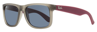 Ray-Ban Justin Sunglasses RB4165 6509/87 Rubber Transparent Gray 54mm