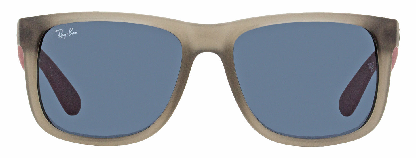 Ray-Ban Justin Sunglasses RB4165 6509/87 Rubber Transparent Gray 55mm