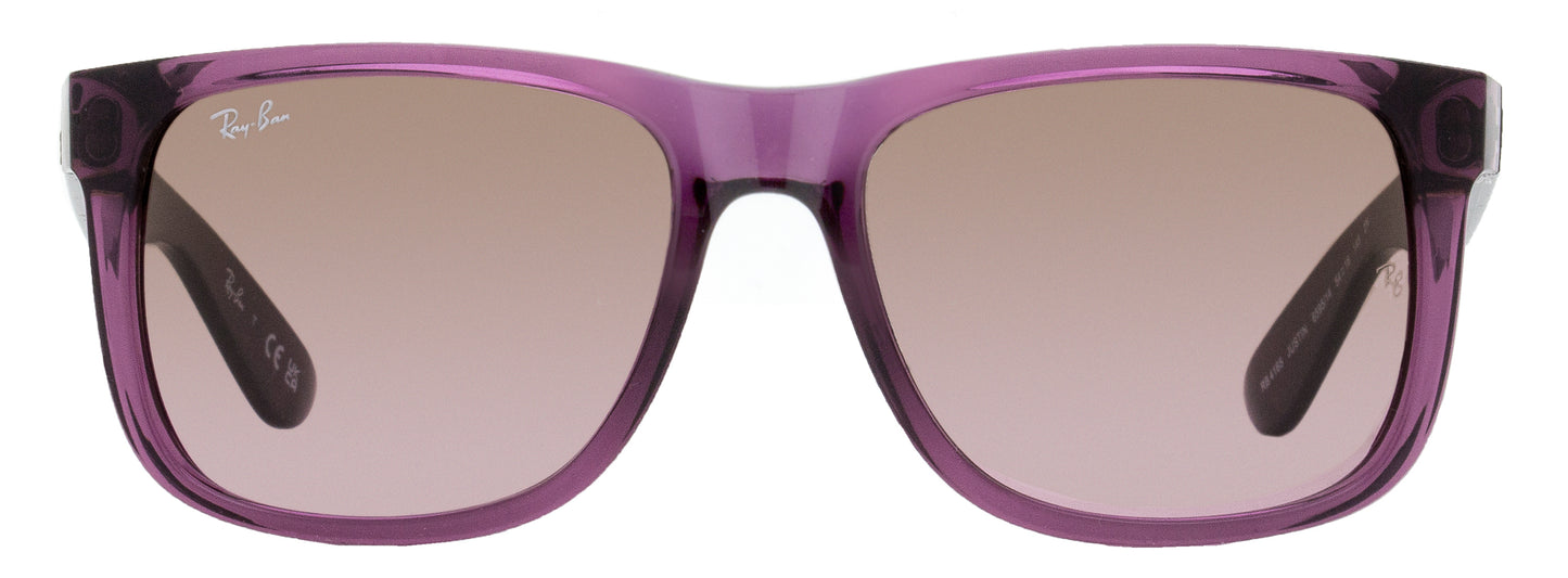 Ray-Ban Justin Sunglasses RB4165 6595/14 Transparent Violet 55mm