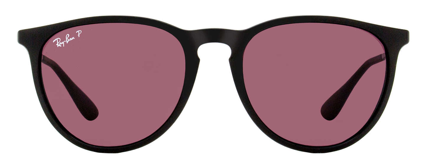 Ray-Ban Erika Polarized Sunglasses RB4171 601/5Q Black 54mm