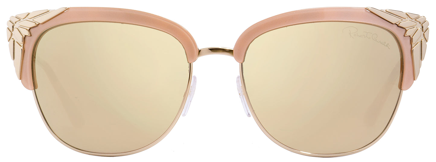 Roberto Cavalli Oval Sunglasses RC1014 Wezn 74L Gold/Rose 56mm 1014